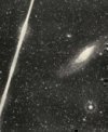 Autor: Josef Klepešta, Říše hvězd (Realm of the Stars) - Photo of the fireball and M31 in Andromeda by Josef Klepešta from September 12, 1923 published as an insert to the Říše hvězd (Realm of the Stars) 1924/1