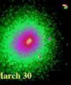 Autor: NASA/ESA/Hubble/STScI/Jewitt et. al - Snímky mezihvězdné komety 2I/Borisov z konce března 2020