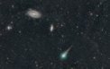 Kometa PanSTARRs s galaxiemi