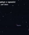 Autor: Astro.cz/Stellarium/Lukáš Veselý - Neptun v opozici se Sluncem na zářijové obloze