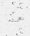 Autor: Stellarium - Hledací mapka pro Nova Cas 2021, detail
