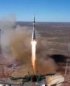 Autor: Roskosmos - Start rakety Sojuz s kosmickou lodí Sojuz MS-19 5. 10. 2021