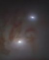 Autor: ESO/Voggel et al. - Detailní pohled na dvojici jader galaxie NGC 7727 pohledem přístroje MUSE a dalekohledu VLT