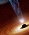 Autor: © NASA - Malířova představa obří černé díry obklopené akrečním diskem. Akreční disk je ozařován rentgenovým zářením z koróny, toto záření je v disku přetvářeno a částečně polarizováno. Výsledné záření v sobě nese důležité informace o strukturách systému.