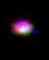 Autor: ALMA (ESO/NAOJ/NRAO)/A. Pohl, van der Marel et al., Brunken et al. - Molekuly v disku kolem hvězdy IRS 48