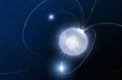 Autor: ESO/L. Calçada - Neutronové hvězdy mají mimořádně silná magnetická pole. Umělecká představa