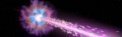 Autor: NASA/Swift/Cruz deWilde - Astronomové se domnívají, že gama záblesk GRB 221009A byl důsledkem vzniku černé díry v centru kolabující obří hvězdy. Na ilustraci černá díra produkuje výtrysk částic letících rychlostí blízkou rychlosti světla. Výtrysky pronikají skrz hvězdu a vzniká přitom vysokoenergetické rentgenové a gama záření.
