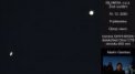 Autor: Martin Gembec - Záběr z živého streamu konjunkce Jupiteru a Saturnu na Frýdlantsku 19. 12. 2020