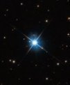 Autor: NASA/ESA/HST - Fotografie bílého trpaslíka LAWD 37, který je 4. nejbližší hvězdou svého typu ke Sluneční soustavě. Tato vzdálenost činí zhruba 15 světelných let.