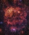 Autor: ESO/VPHAS+ team. Acknowledgement: CASU - Mlhovina Sh2-284 na snímku pořízeném teleskopem VST