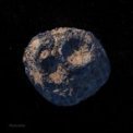 Autor: NASA/JPL - Umělecká představa možného vzhledu planetky Psyche