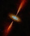 Autor: ESO/M. Kornmesser - Ilustrace disku a výtrysku v systému mladé hvězdy HH 1177