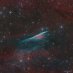 Rázová vlna supernovy v mlhovině Tužka