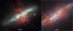 Doutníková galaxie z Hubbla a Webba