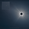 Autor: Petr Horálek, Josef Kujal, Milan Hlaváč - Kometa SOHO-5008 při úplném zatmění Slunce 8. 4. 2024