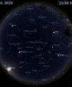 Autor: Stellarium/Martin Gembec - Mapa oblohy 24. dubna 2024 ve 22:00 SELČ