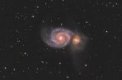 Autor: Roman Hujer - M51 Vírová galaxie M51 v Honících psech - verze  2024 & 2022