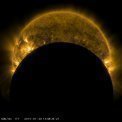Autor: SDO/NASA. - Zatmění Slunce 30. ledna 2014 z družice SDO.