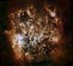 Infračervený portrét Velkého Magellanova mračna