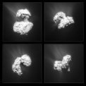 Autor: ESA - Gejzíry na kometě 67P zachycené sondou Rosetta.