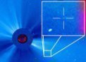 Autor: ESA&NASA/SOHO - Kometa číslo 3000 v zorném poli korónografu LASCO C3
