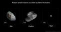 Autor: NASA/JHUAPL/SWRI - Malé měsíce Pluta, Nix, Hydra a Styx z New Horizons (říjen 2015)