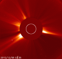 Autor: SOHO, NASA/ESA. - Zánik komety SOHO nad povrchem Slunce 8. prosince 2015.