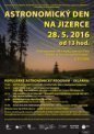 Autor: KaL/ČAS. - Astronomický den na Jizerce 28. května 2016 - program.