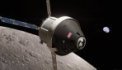 Autor: Imgur - Loď Orion u Měsíce. Rendering okan170