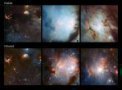 Autor: ESO/Igor Chekalin - Srovnání částí mlhoviny M78 ve viditelném světle a infračerveném záření