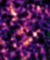 Autor: Kilo-Degree Survey Collaboration/H. Hildebrandt & B. Giblin/ESO - Mapa rozložení temné hmoty podle přehlídky KiDS (region G12, výřez).