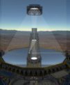 Autor: ESO - Optický systém dalekohledu ELT