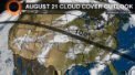 Autor: www.weather.com - Předpověď oblačné pokrývky s dvoudenním předstihem ze soboty 19. srpna v 11:45 středoamerického letního času na pondělí 21. srpna 2017 během zatmění slunce.