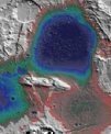 Autor: NASA - Odhadované hloubky dávného moře v oblasti Eridania