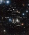 Autor: ESO/A. Grado and L. Limatola - Kupu galaxií v souhvězdí Pece na snímku pořízeném dalekohledem ESO/VST
