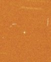 Autor: Gemini Observatory - Interstelární objekt ʻOumuamua  (světlá tečka zhruba uprostřed) na snímku z observatoře Gemini na Havaji