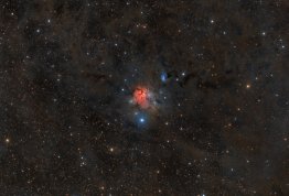 NGC1579 Trifid severu a okolí