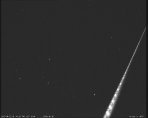 První meteor zaznamenaný systémem NFC a také běžnou kamerou (Kroměříž ENE) Autor: Jakub Koukal
