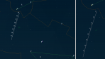 Orientační mapa pro kometu C/2014 Q2 (Lovejoy) v květnu 2015