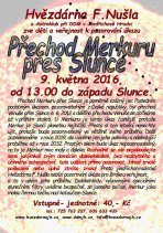 Pozorování přechodu Merkuru před Sluncem 9. května 2016 na Hvězdárně Jindřichův Hradec. Autor: Hvězdárna Jindřichův Hradec.