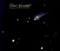 Kresba komety C/2011 Q4 NEAT. Autor: Petr Horálek