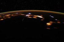 Lyrida zachycená z kosmu na palubě ISS. Autor: NASA/ISS.