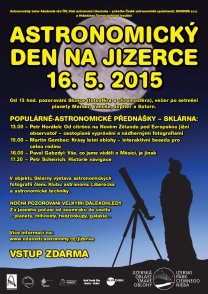 Astronomický den na Jizerce Autor: Jizerská oblast tmavé oblohy