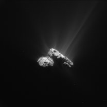 Kometa 67P/Churyumov-Gerasimenko vyfocená sondou Rosetta Autor: ESA/Rosetta