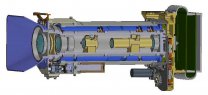 Mastcam-Z: CAD model v řezu