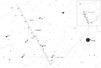 Polohy komety C/2013 US10 (Catalina) v prosinci 2015