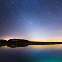 Zvířetníkové světlo nad Krounou. Autor: Michal  Vařečka