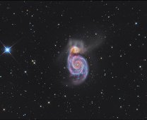 M 51, Vírová galaxie v souhvězdí Honících psů Autor: Peter Jurista