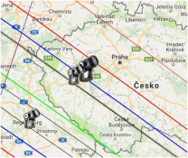 Mapka pro zákryt hvězdy planetkou Dynamene 27. 11. 2017 Autor: Hvězdárna Rokycany