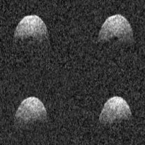 Planetka Phaeton radarem v Arecibu Autor: Arecibo Observatory/NASA/NSF